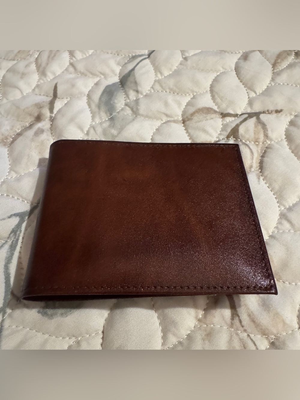 Vintage Prince Gardner Brown Leather "Registrar" Bifold Wallet